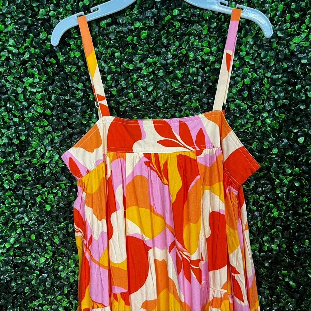 ANTHROPOLOGIE X ABEL THE LABEL | Abstract Print Boho Maxi Dress